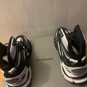 Balenciaga Track Sneakers in Black and White